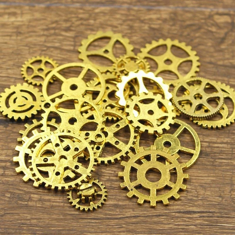 20pcs Mechanical Steampunk Cogs Gears Necklace Pendants Choker Bracelets Jewelry - Image 4 of 4