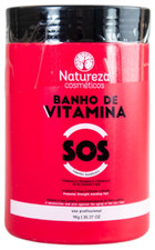 Professional Keratin Hair Treatment SOS Bath of Vitamins Mask 1Kg - Natureza