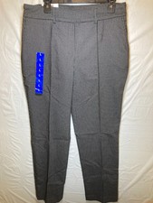 Hilary Radley Women's Mid Rise Slim Leg Built-in Tummy Control Pants, Multi, L