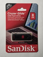 SANDISK CRUZER GLIDE USB FLASH DRIVE 8 GB Brand New Sealed