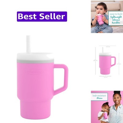 My 1st Tumbler 9 Oz Silicone Sippy Cup, Cotton Candy