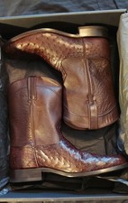 Cody James Black 1978 Men's Carmen Exotic Full-Quill Ostrich Roper Boots -  NEW 