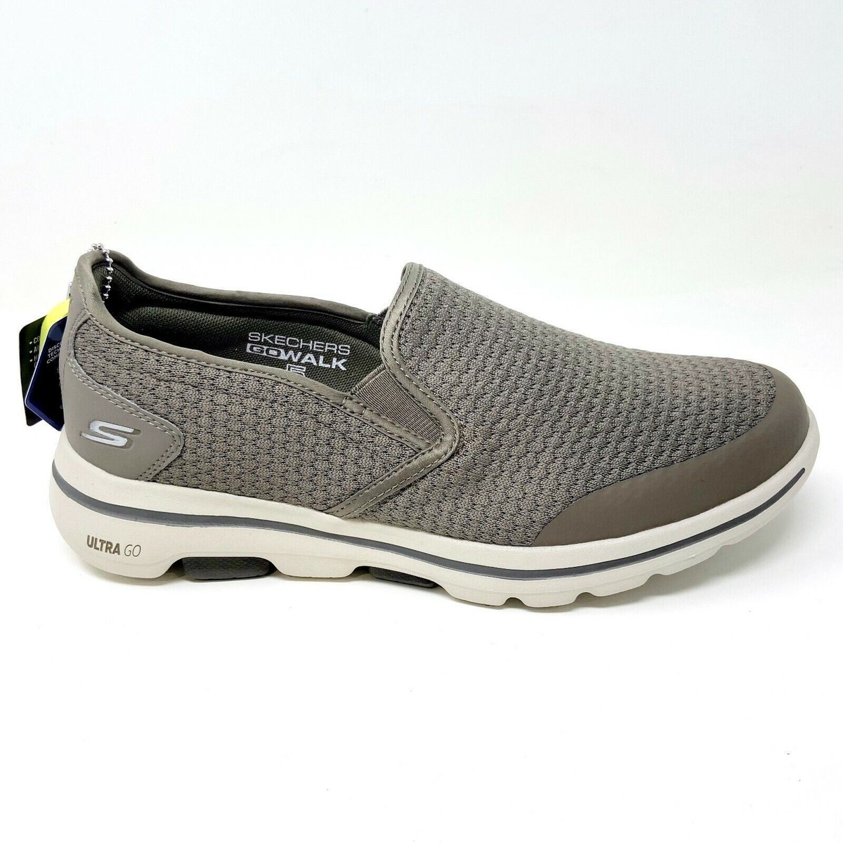 Skechers Go Walk 5 Apprize Khaki Mens Casual Walking Shoes  display picture 3