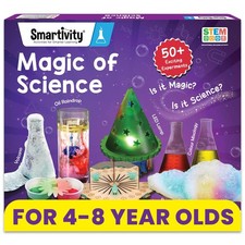 Magic Science Kit for Kids 4-8  50 Fun Experiments  Educational Birthday Gift