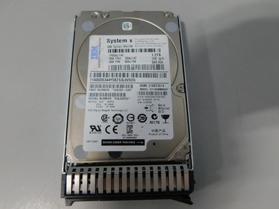 IBM ST1200MM0007 1.2TB 2.5'' 6Gb/s 10K RPM SAS Hard Drive FRU 00AJ147 w/ Trays