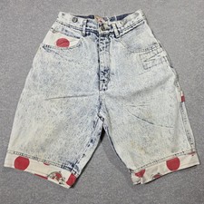 Vintage 90s Jean Shorts Womens 5/6 Acid Wash Zani Di Denim Hip Hop Mom Jeans