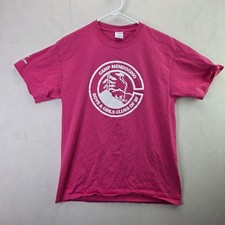 Port & Company T-Shirt Mens Medium Pink Good Camp Mendocino Boys Girls Club SF