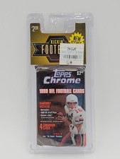 1999 KICKEN FOOTBALL TOPPS CHROME FOOTBALL SEALED PACK 4 CHROMIUM CARDS Q0850