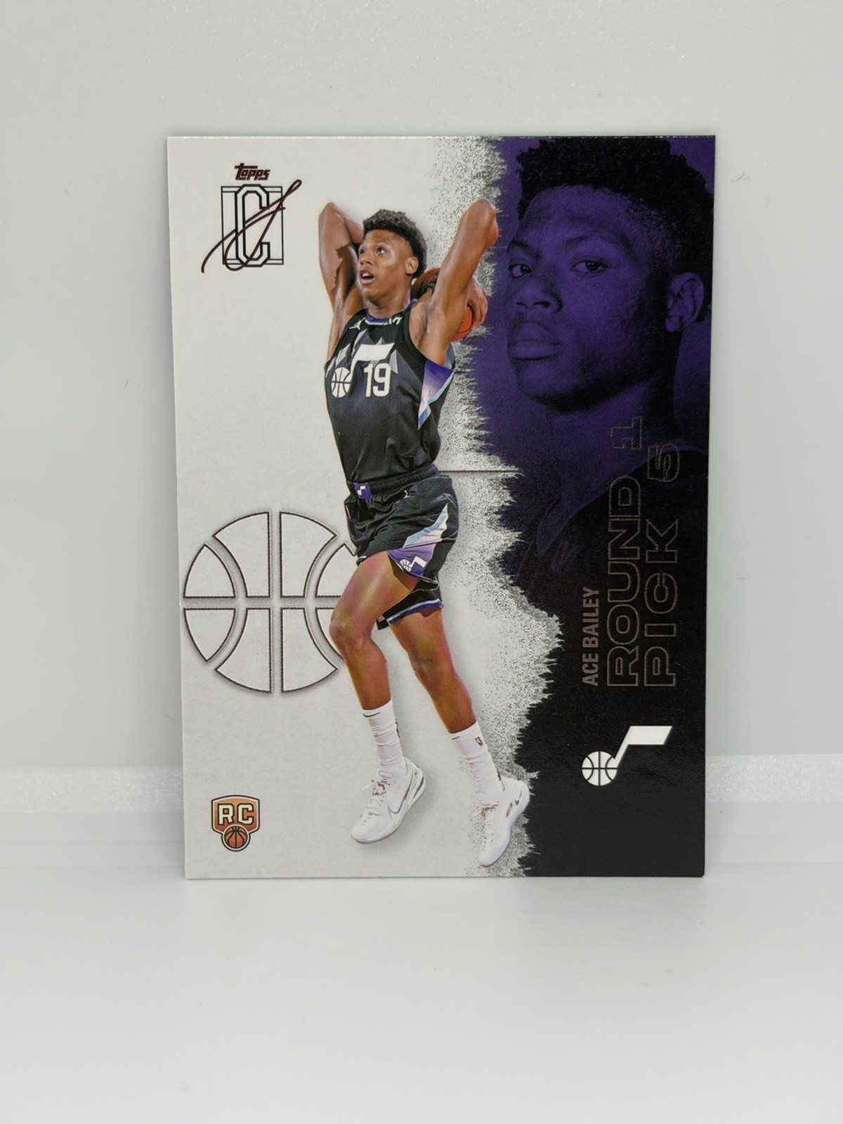 2025-26 Topps Signature Class Ace Bailey #104 Chrome Rookie RC Jazz