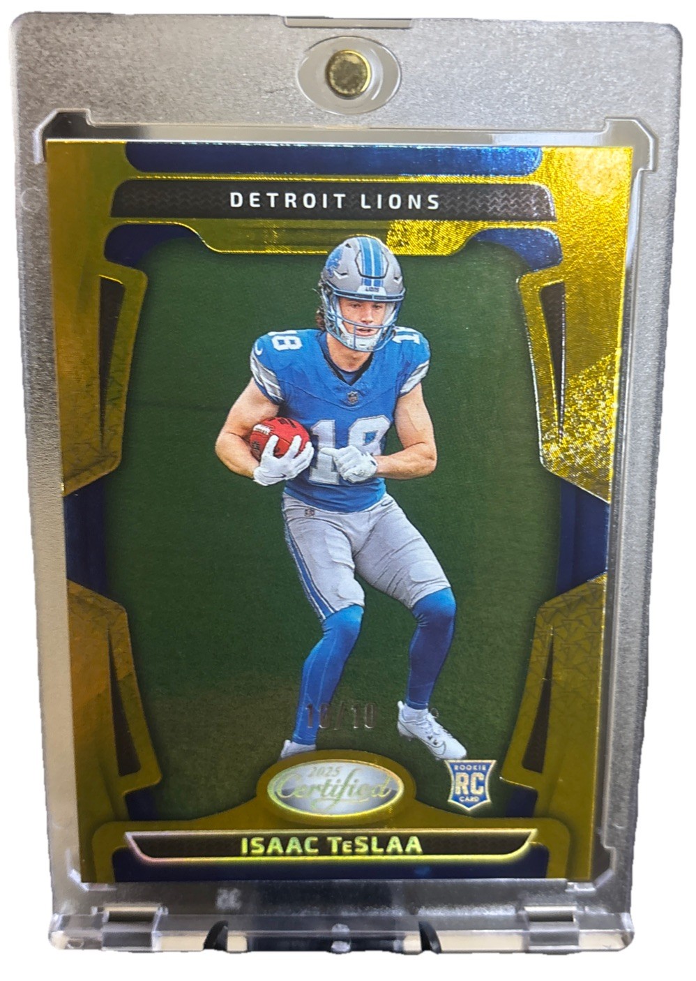 2025 Panini Certified - Rookie BOOKEND /10 Isaac Teslaa #162 Gold Mirror SSP