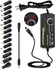 Fuente de alimentación de 72 W, ajustable, CC 3 V ~ 24 V, adaptador universal de