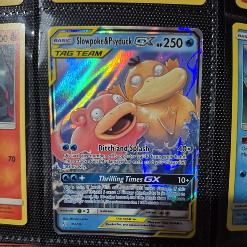 Slowpoke & Psyduck GX Tag Team - Unified Minds 35/236 - Ace Grading Gem Mint 10