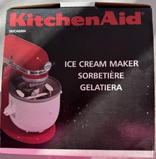 KitchenAid Ice Cream Maker Attachment Bowl KICA0WH - For Stand Mixer Boxed
