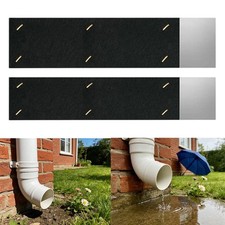 Two Piece Gutter Noise Reducer for Standard Size Drain Pipes 11.8in Length