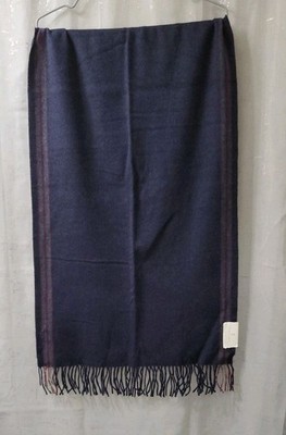 995$ Brunello Cucinelli Mens Dark Blue  Scarf Sz:19x60''.Made In Italy 