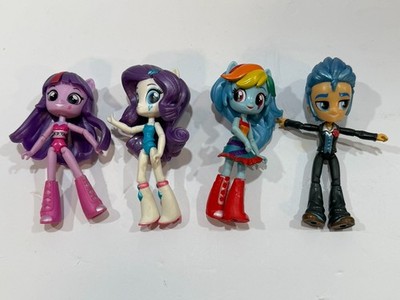 My Little Pony Equestria Mini Dolls Lot Of 4 Rainbow Sparkle, Twilight Sparkle