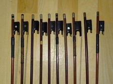 10 OLD VIOLIN BOWS FOR RENOVATION S071 