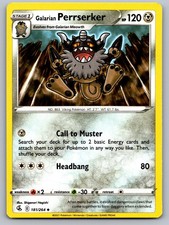 galarian perrserker pokemon card value -Single Colorless Rule Galarian Perrserker 128 - Reverse