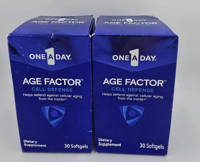 One A Day Age Factor Cell Defense Cellular Health Function 30 Softgels 2 PACK