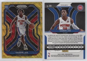 2020-21 Panini Prizm Gold Wave Prizm Saben Lee #261 Rookie RC