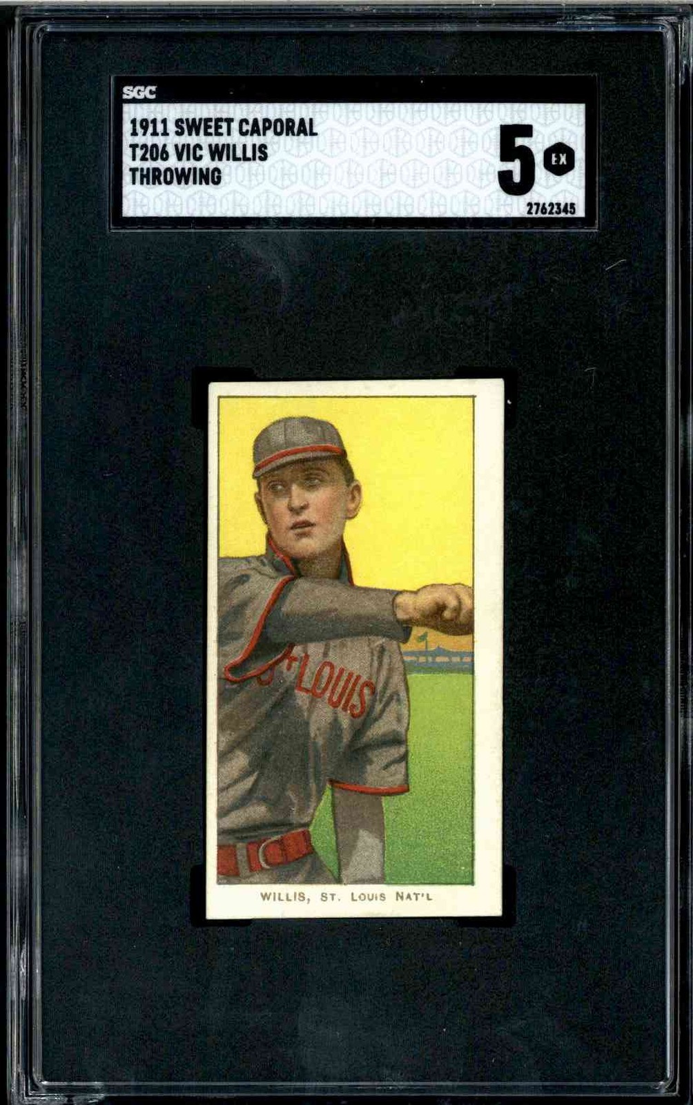 1909 T206 Vic Willis (Throwing) - SGC 5