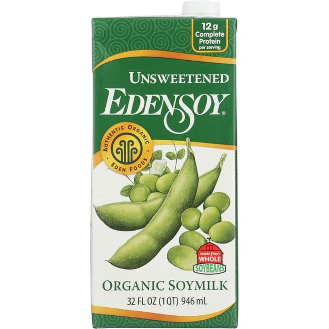 Eden Foods Несладкое органическое соевое молоко Edensoy 32 жидких унции жидкости 2090₽