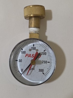 Vintage PASCO water Gauge 300 PSI