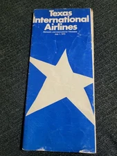Texas International Airlines timetable 1973/07/01