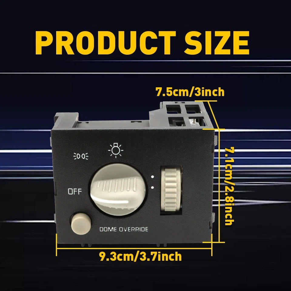 2Set Headlight Switch For 95-99 Chevy TRUCK SUV C1500 C2500 C3500 K1500 15047634 - Изображение 2 из 4