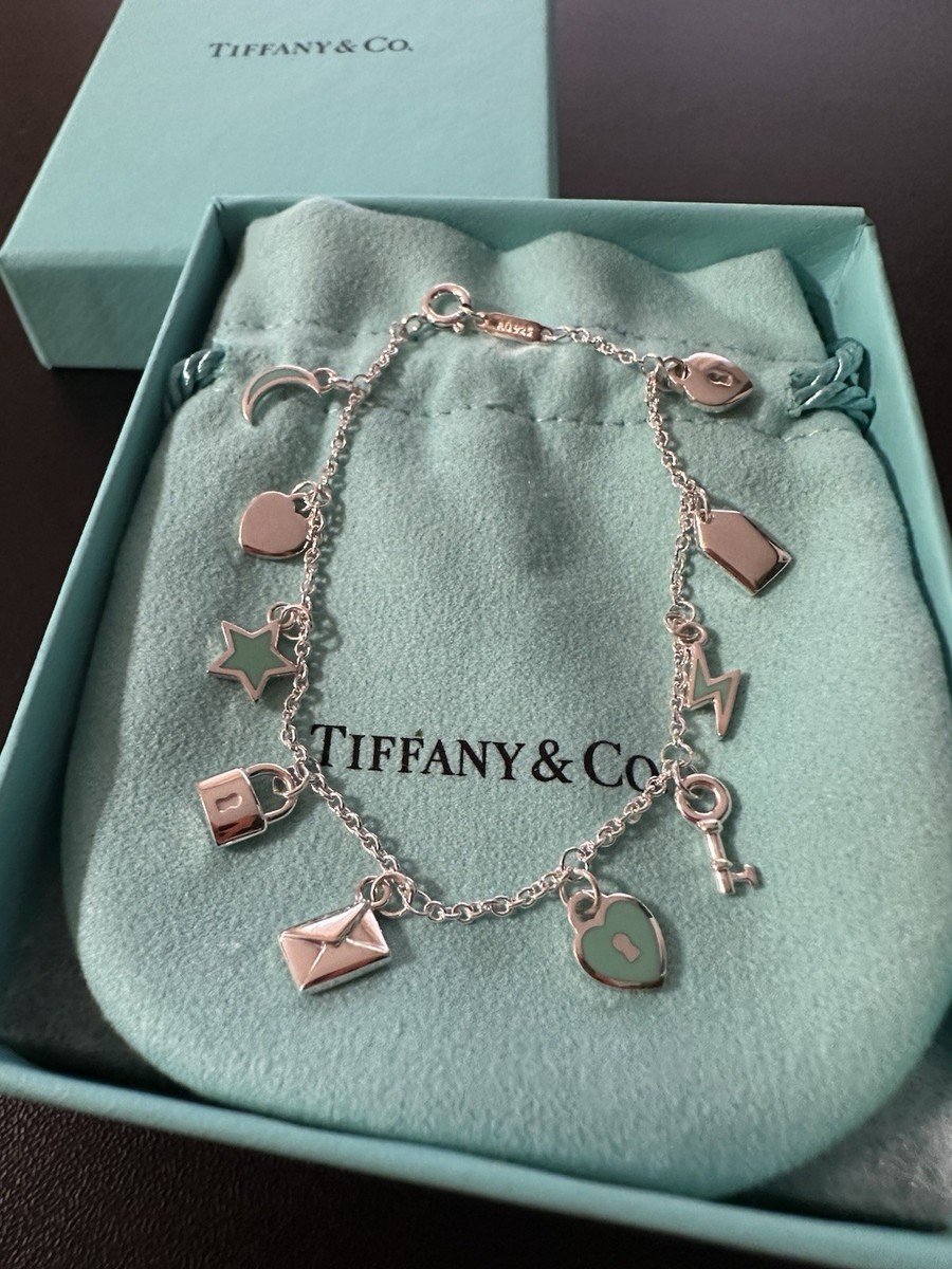 Tiffany & Co. Sterling Silver Love Notes Dangle Mini Charm