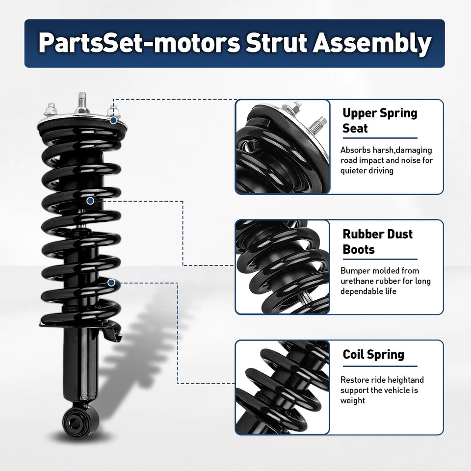 Puntales de amortiguador trasero para Toyota Camry 1997-2001 2,2 L garantía de por vida Foto 3 de 4