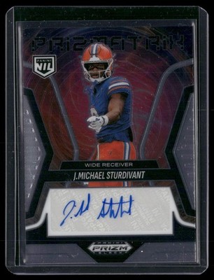 2025 Panini Prizm Black #PS-JMS J. Michael Sturdivant Prizmatrix Signature