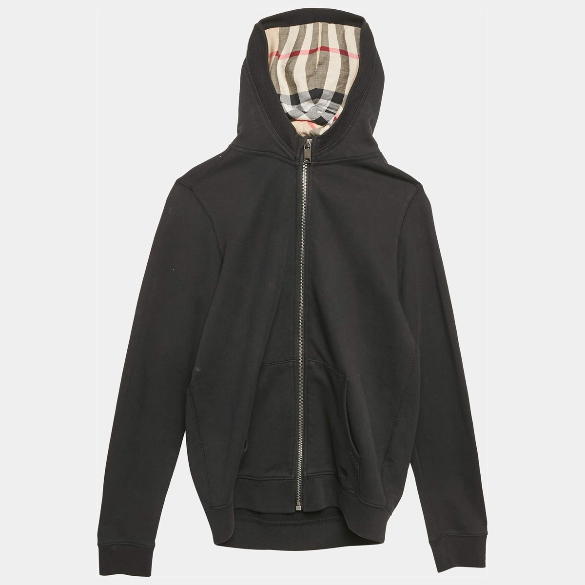 BURBERRY ジップバーカー Burberry Children Black Cotton ZipUp Hoodie 12 Yrs | eBay