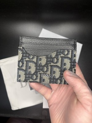 Black/Beige Christian Dior Saddle Card Holder (Next day Shipping)