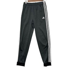 Adidas Youth Boys Girls Jogger Track Pants Black Heather XL TG EG 18 20 Tapered