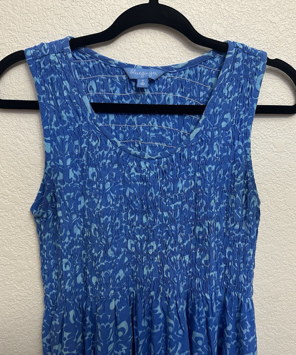Blue Ginger Hawaiian Designs Maxi Dress Women's Small Tropical Sleeveless  Flowy | eBay