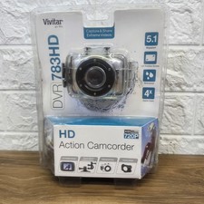 Vivitar DVR 783HD Silver 1.8" LCD 5.1MP 720p HD Video Action Camcorder
