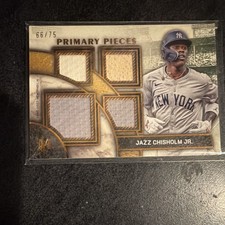 Topps 2025 Museum Jazz Chisholm Jr. Quad Relic Serial #SPPQ-JCJ Yankees