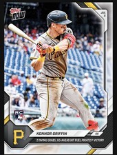 2026 Topps Now MLB #417 Konnor Griffin RC Pit...