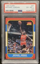 1986-87 Fleer - Michael Jordan #57 (RC) Rookie PSA 6.5