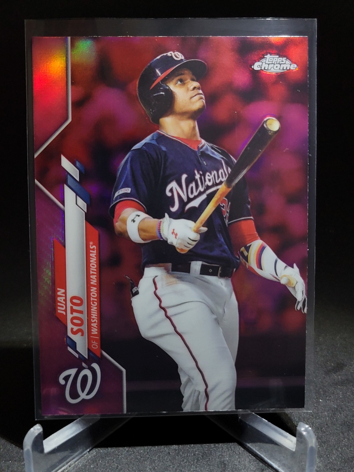 2020 Topps Chrome Pink Refractor Juan Soto #12