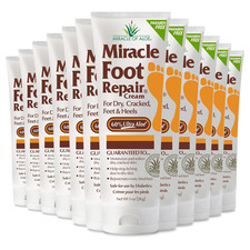 Miracle Foot Repair Cream 1 Oz / 12 Pack Repairs Dry Cracked Heels and Feet, 6