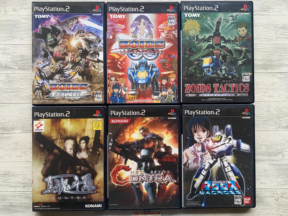SONY PS2 Zoids Struggle & Infinity Fuser & Tactics & Contra