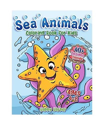 Sea Animals Coloring Book, Harper Hall