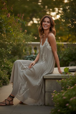 ZARA : ZW COLLECTION Long Embroidered Dress : 6895/240 : ALL SIZES