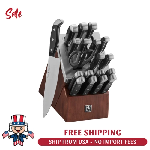 Henckels Statement 20-pc Self-Sharpening Knife Block set, Chef Knife, Paring Kni