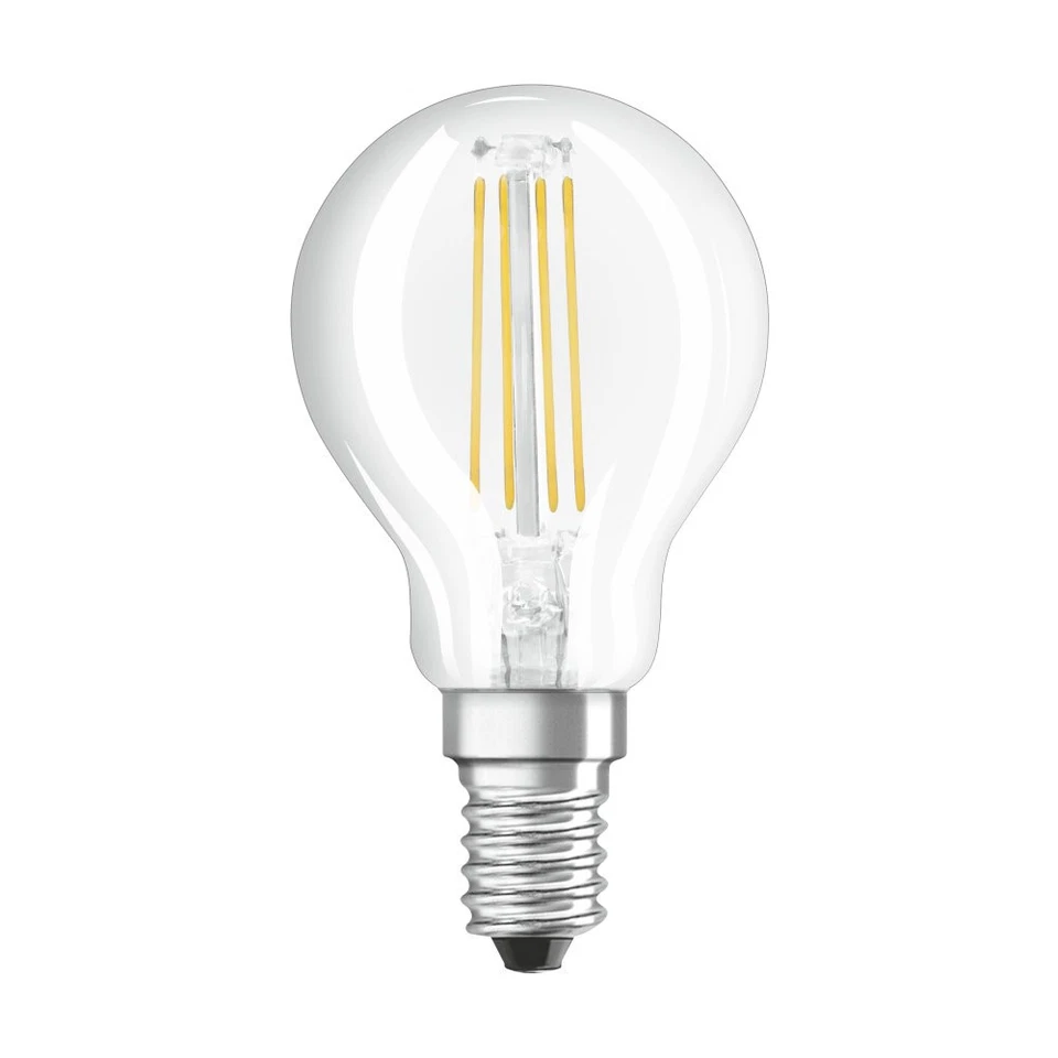 6 x Osram LED Filament Tropfen 4W = 40W E14 klar 470lm 840 neutralweiß 4000K - Bild 2 von 4