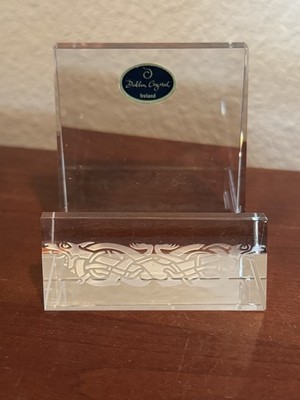 Vintage ~ Dublin Crystal ~ Business Card Holder (No Box) ~ 2 3/4'' x 2 3/4''