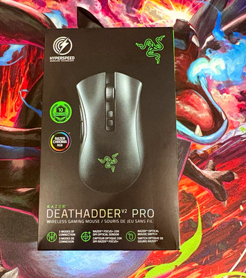 Razer DeathAdder V2 Pro Wireless Optical Gaming Mouse 20000 DPI LED Black