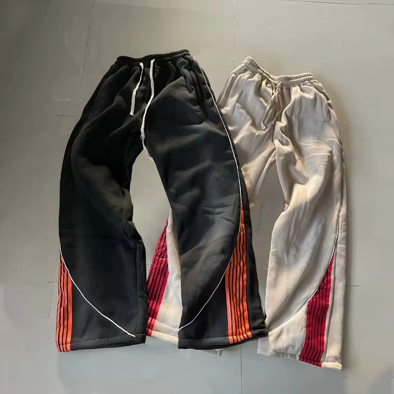 Mens striped red Drawstring Sweatpants Y2K Streetwear Track Pants Joggers S-XL
Opens in a new window